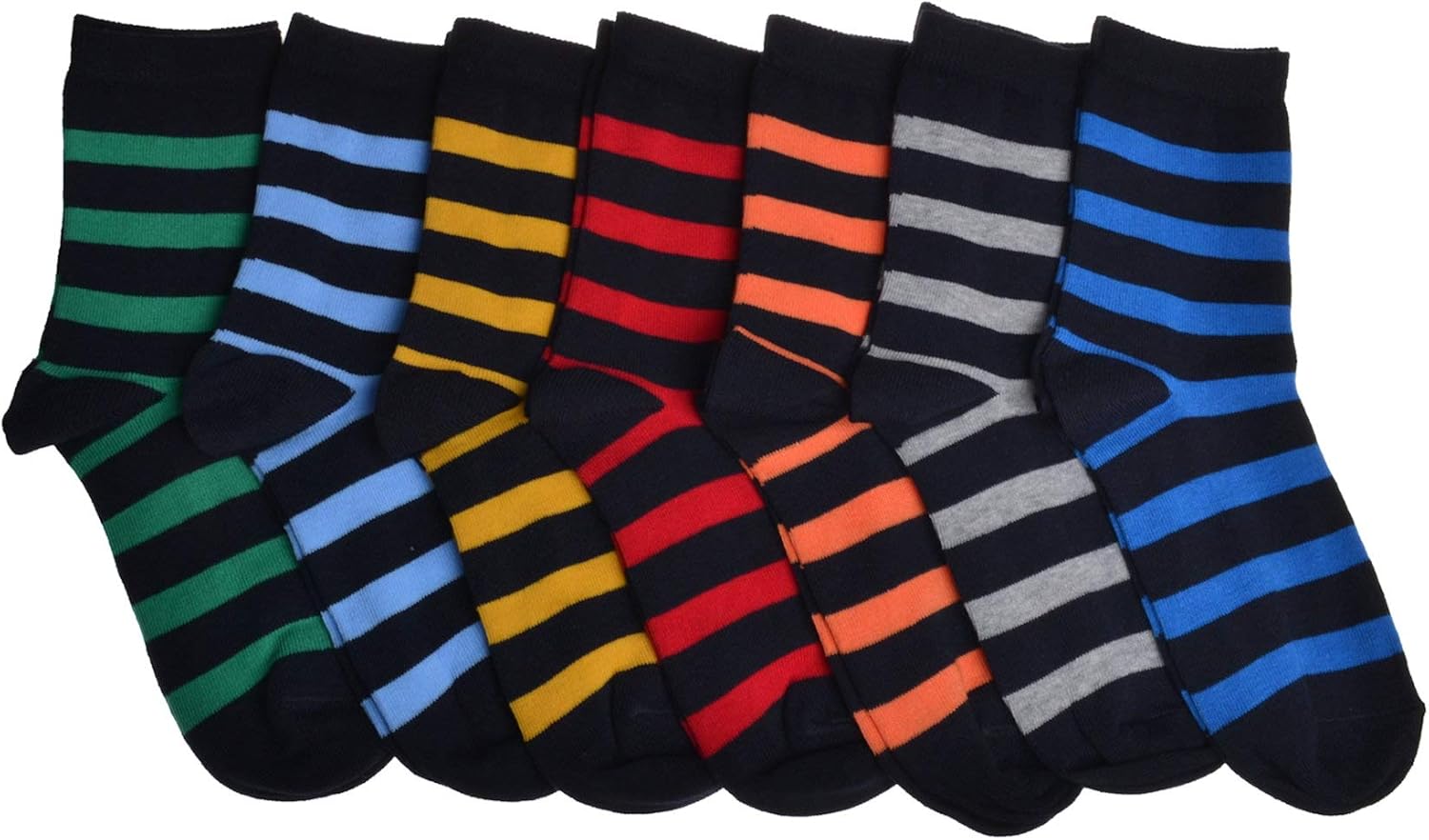 7 Pairs of Boys Stripe socks Rugby Stripes Amazon.co.uk Clothing