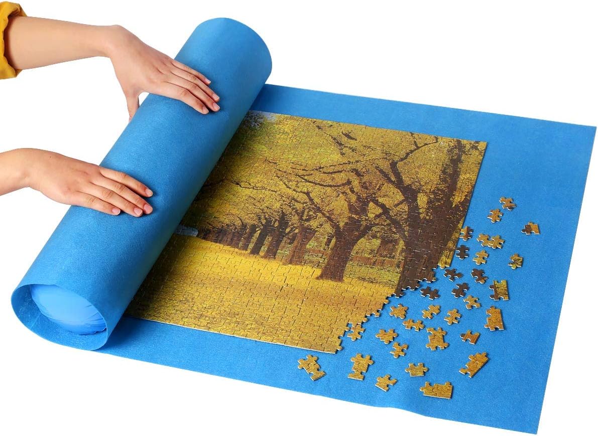 Ingooood Jigsaw Puzzle Mat Roll Up Puzzle Tables for Adults Portable