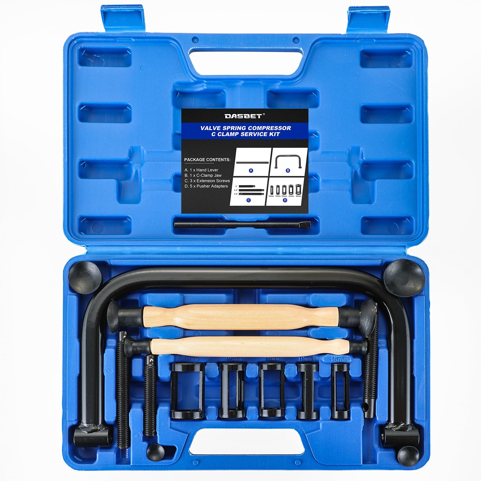 DASBET Valve Spring Compressor & Valve Lapper Set