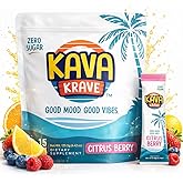 Kava Drink Mix – 15 Pack Kava Kava Extract Powder Packets – Alcohol Replacement Drink with a Buzz – Natural Energy Booster, Mood Support & Stress Relief – Non-Alcoholic Social Beverage