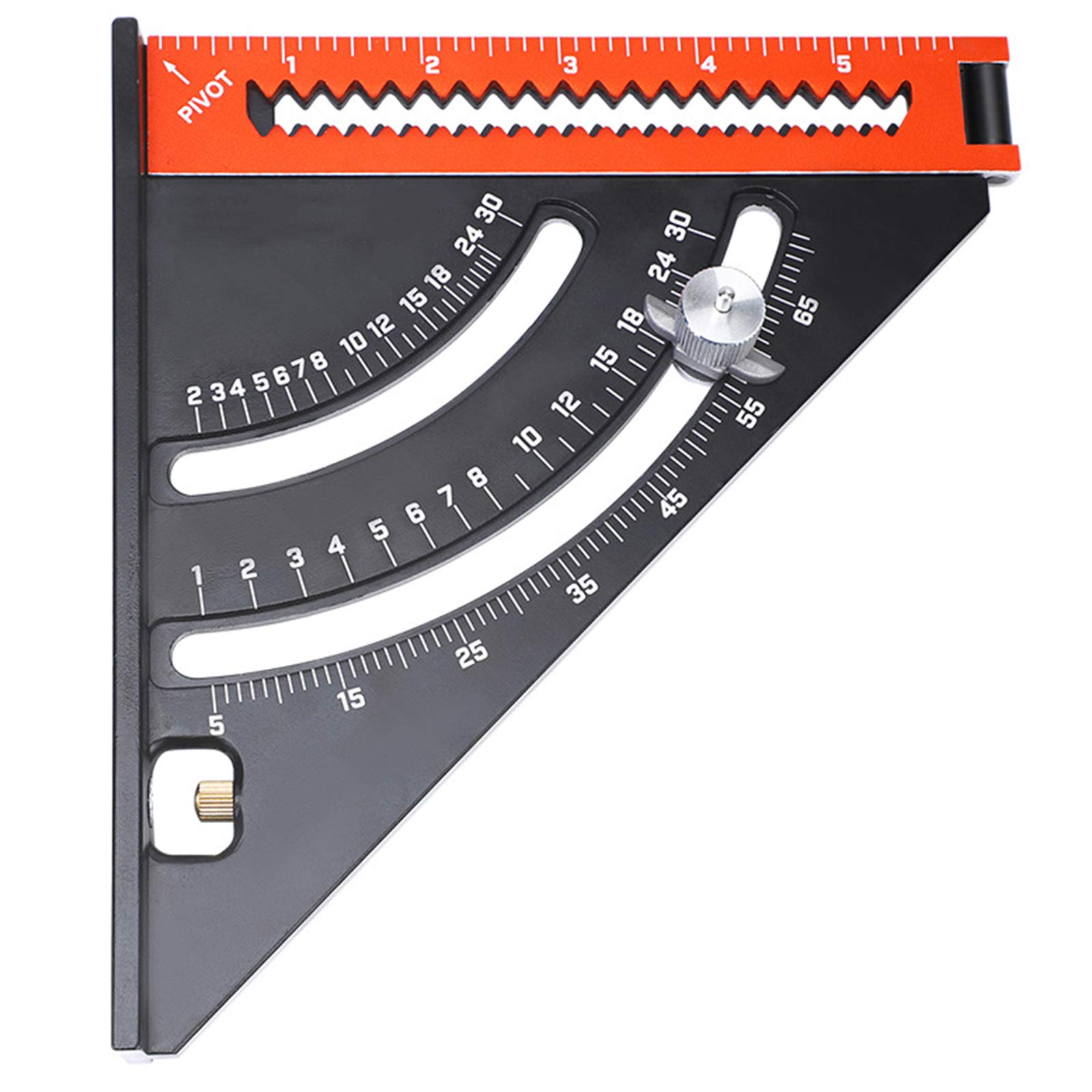 Adjustable Angle Triangle Plate Ruler, Angle Measuring Ruler, Adjustable Positioning Angle Carpenter Square, Magnet Fixed Metric Triangle Ruler