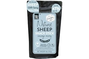 THE NEW ZEALAND CASINGS CO Snack Stick Casings - natural LAMB/SHEEP casings for sausage making. 19mm casing. Ideal sausage casings for Snack Sticks or Breakfast Sausage. Certified Halal Casings. 131ft, makes 22lb of sausages