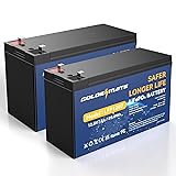 GOLDENMATE 12V 7Ah Lithium LiFePO4 Battery
