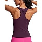 CRZ YOGA Butterluxe High Neck Tank Tops for Women - Yoga Workout Athletic Gym Camisole Racerback Sleeveless Shirts