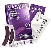 EASYES Purple Teeth Whitening Strips, Color Correcting White Kit, Peroxide-Free with Hydroxyapatite, Express & Professional S