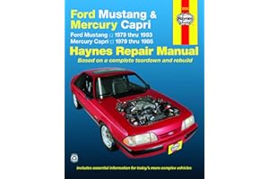 Ford Mustang, Ghia & Cobra (79-93) & Mercury Capri, Ghia & RS (79-86) with In-line 4 cyl & 6 cyl, V6 & V8 Haynes Repair Manual