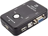 IGUATU 5-Pack 2 Port KVM Switch VGA USB 2.0 Keyboard Mouse 1920x1440 view 5