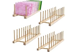 ILLUCKAI Stained Glass Sheets Organizer Rack Stained Glass Suppliers(4 Packs)