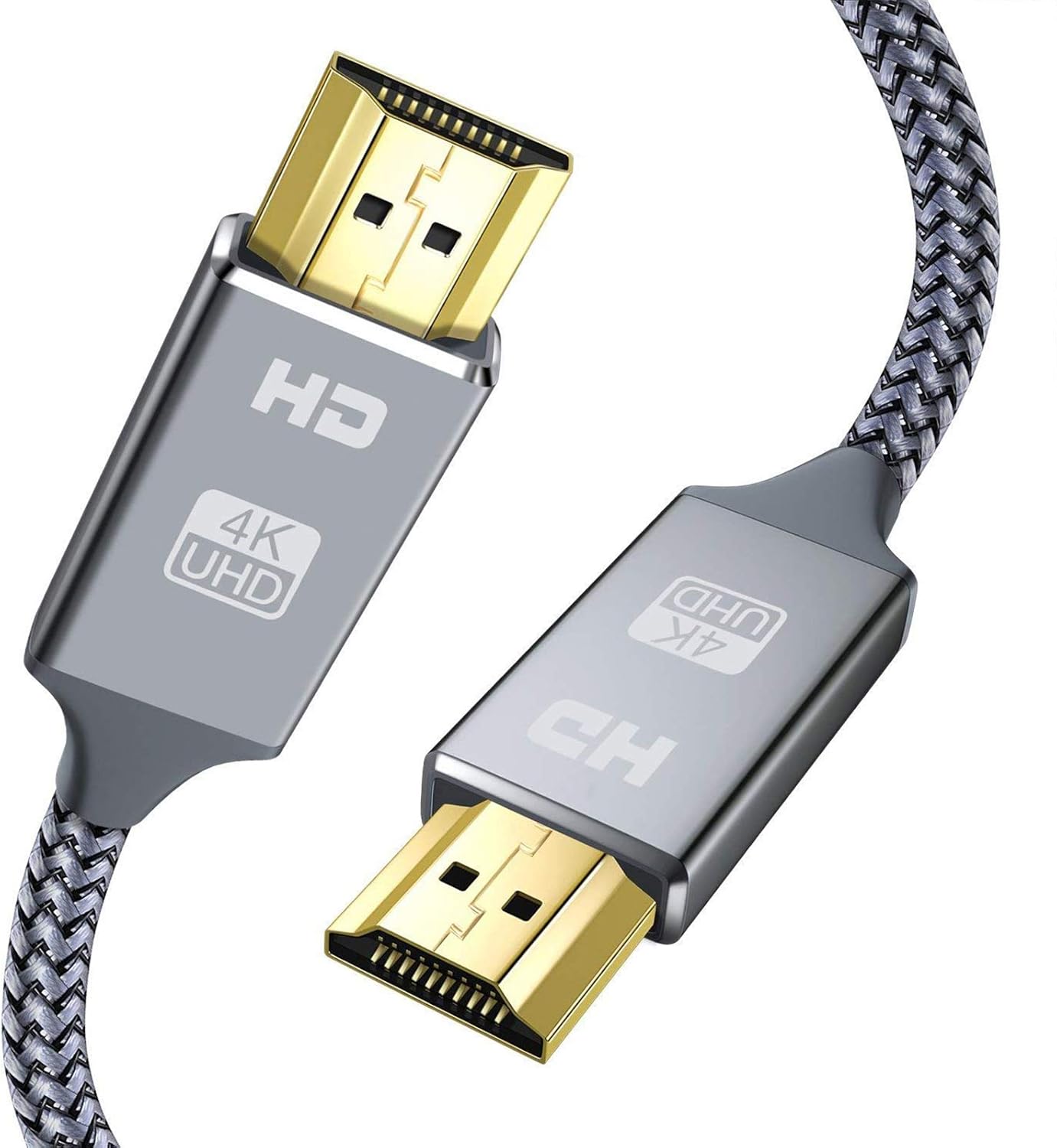 4K HDMI Cable 6.6 ft,Capshi High Speed 18Gbps HDMI 2.0 Cable,4K, 3D, 2160P, 1080P, Ethernet - 28AWG Braided HDMI Cord - Audio Return(ARC) Compatible UHD TV, Blu-ray, PS4, PS3, PC: Electronics