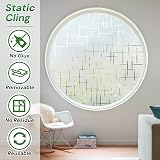 Homein Window Film Privacy Frosted Cross Pattern 60x200 cm Static Cling view 4