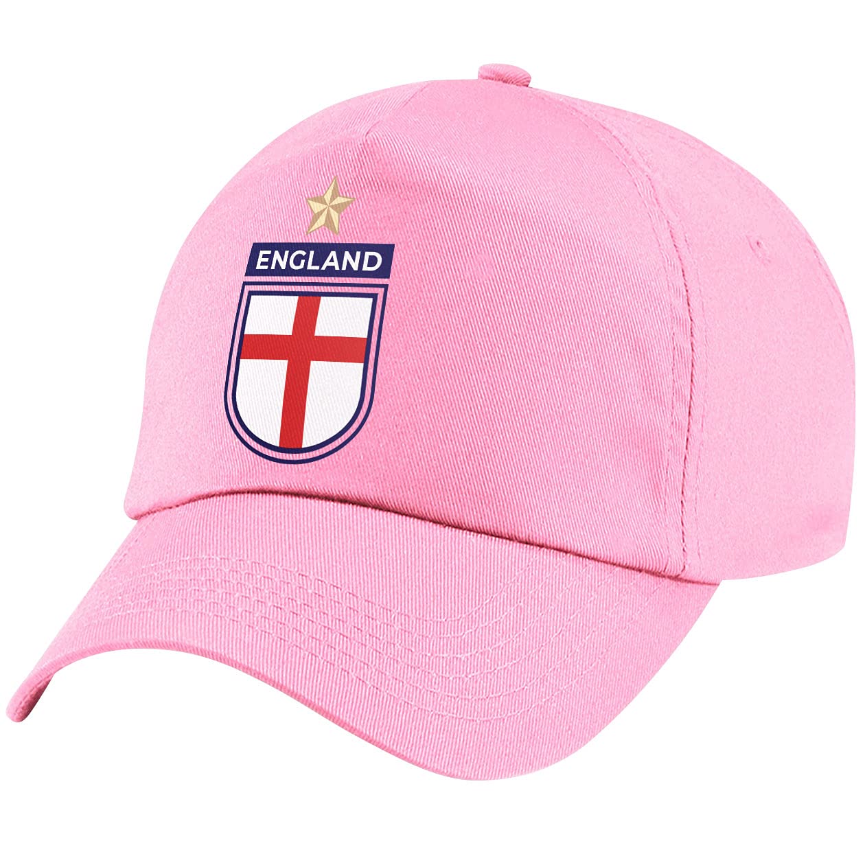 Kids England Football Cap (Light Pink, One Size)