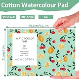 WSICSE Watercolour Paper Pad A4 300 GSM 30 Sheets Cold Press view 2
