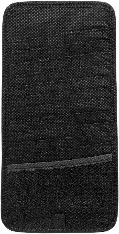 uxcell 2pcs 12 Compartments Car CD DVD Sun Visor Card Storage Organizer 30 x 15 x 1cm: Automotive