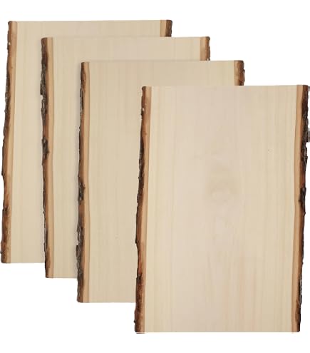 Basswood Barkside Edge Shelf Kit – Natural Kiln-Dried Wood, Includes Mounting Brackets (16" Length) - View #2