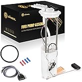 VANBOL Electric Fuel Pump Module Assembly Compatible with 1997 1998 1999 2000 Chevy S10 GMC Sonoma Isuzu Hombre L4 2.2L Cab Pickup Replace E3943M VANBOL0050 with Sending Unit Pressure Sensor O-ring