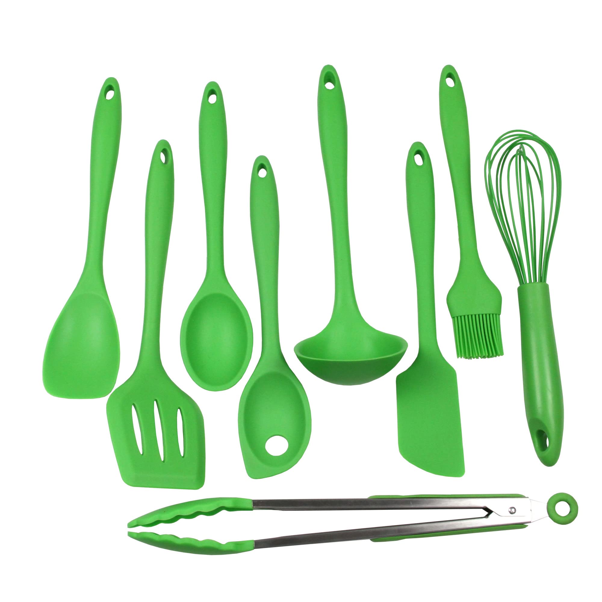 Chef Craft 42084 Premium Silicone Kitchen Tool and Utensil Set, Green
