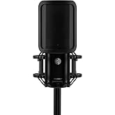 Shure KSM44MP Large Diaphragm Multi-Pattern Microphone - 1&rdquo; Capsule, Selectable Patterns, Flat Response, Low Self-Noise, Includes Shock Mount &amp; Pop Filter