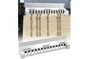 24" Trailer Chain Rack Holder, Used to Fix The Trailer Chain Hook, Holds up to 14 Chain Hooks-Made of High Carbon Steel -1PCS