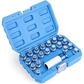 BELEY 21pcs Wheel Lock Removal Kit Compatible with BMW | Wheel Lock key Master Set for Removing Locking Lug Nuts and Anti-Theft Wheel Nuts