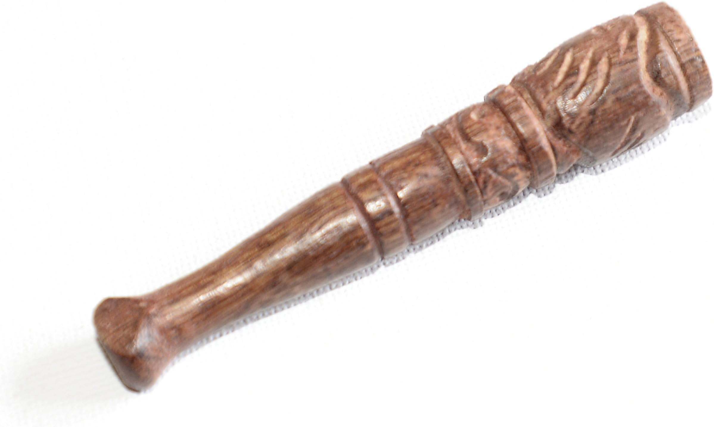 Asian Hilltribe Wood Mini Chillum Smoking Tobacco Pipe (Hand Made 8cm Length Carved Wood Chillum Hitter)