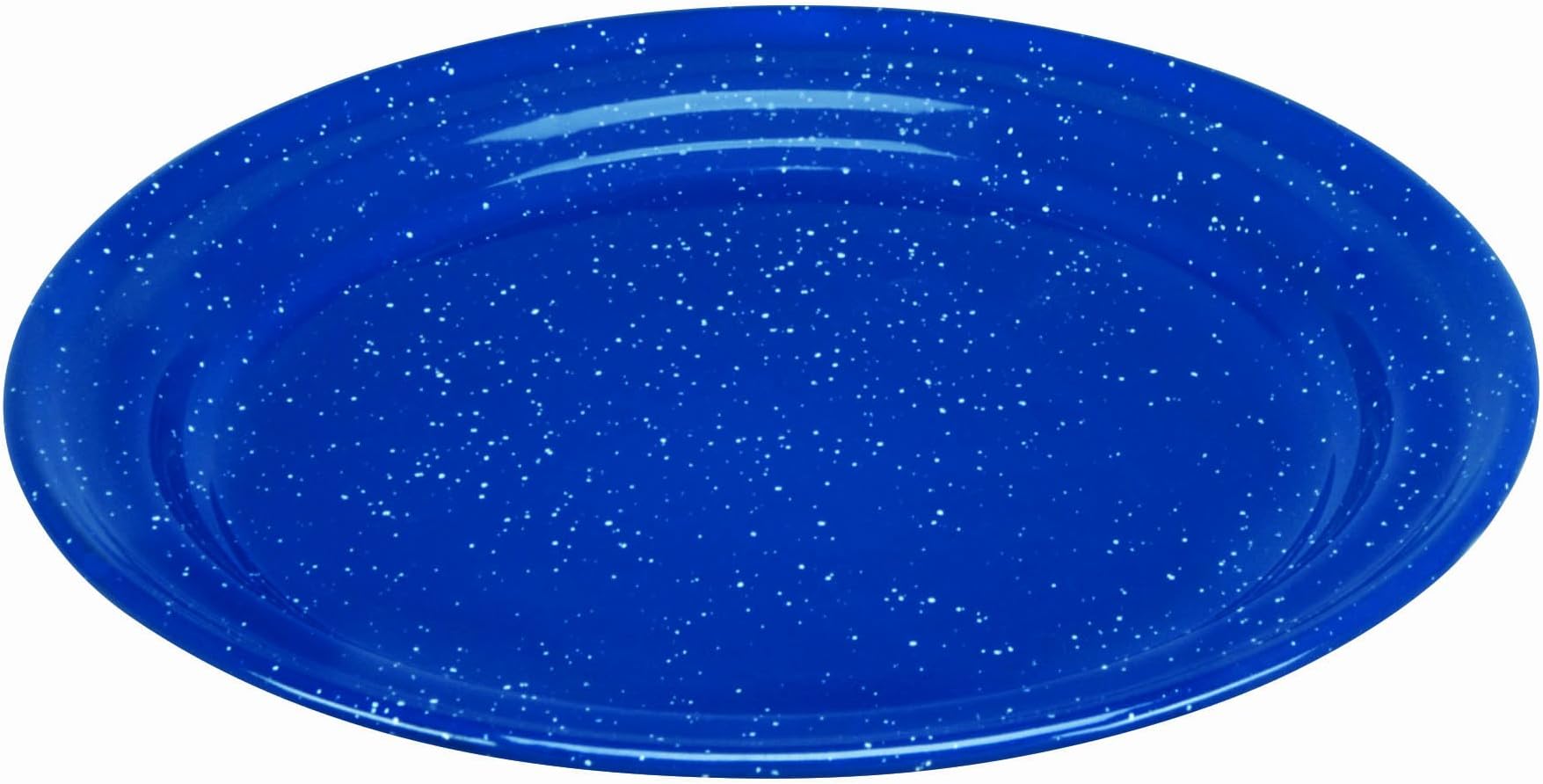 Cinsa Camp Ware Dinner Plate, 12-Inch, Royal Speckled Blue