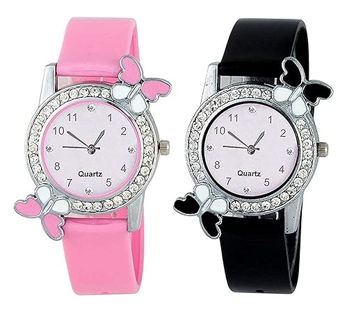 Jay Enterprise New Stylish Analogue Multicolor Dial Women's Combo Watch