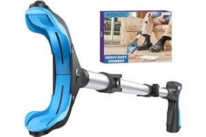 KEKOY Pro 40-inch Reacher Grabber Pickup Tool, Heavy Duty Grabbers for Seniors Foldable Pick Up Trash Stick with Anti-Slip 360° Rotating Jaw, 4" Wide Extended Weed Gripper Claw with Magnet