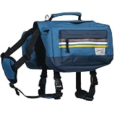 Dog Backpack Harness for Medium &amp; Large Breeds Dogs &ndash; Dog Hiking Saddle Bag with Handle &amp; Large Side Pockets for Camping &amp; Day Trips
