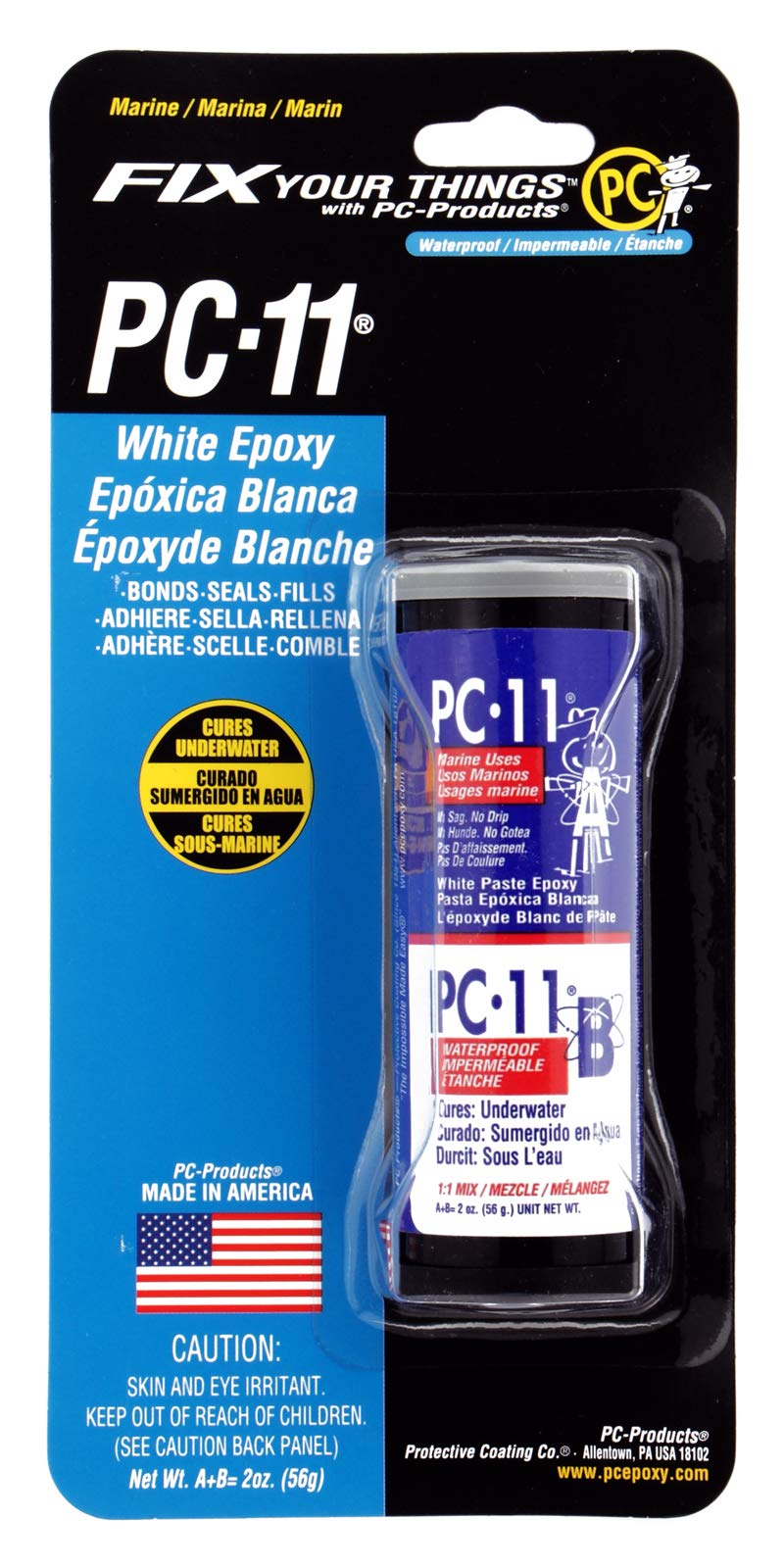 Pc Products 111 Pc 11 Two Part Marine Grade Epoxy Adhesive Paste 2 Oz In Two Jars Off White Buy Online In Cayman Islands At Cayman Desertcart Com Productid