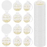 HSDSH 100 Pcs Inspirational Compact Mirror Bulk Small Pocket Mirror Purse Round Portable Folding Makeup Mirror Thanksgiving for Women Coworker Employee Teacher(White)