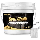 Neatbuddy 2LB Loose Gym Chalk Bucket with Chalk Bag &amp; Spoon | Neatbuddy Lifting Chalk, Premium Chalk Powder for Weightlifting, Gymnastics &amp; Climbing