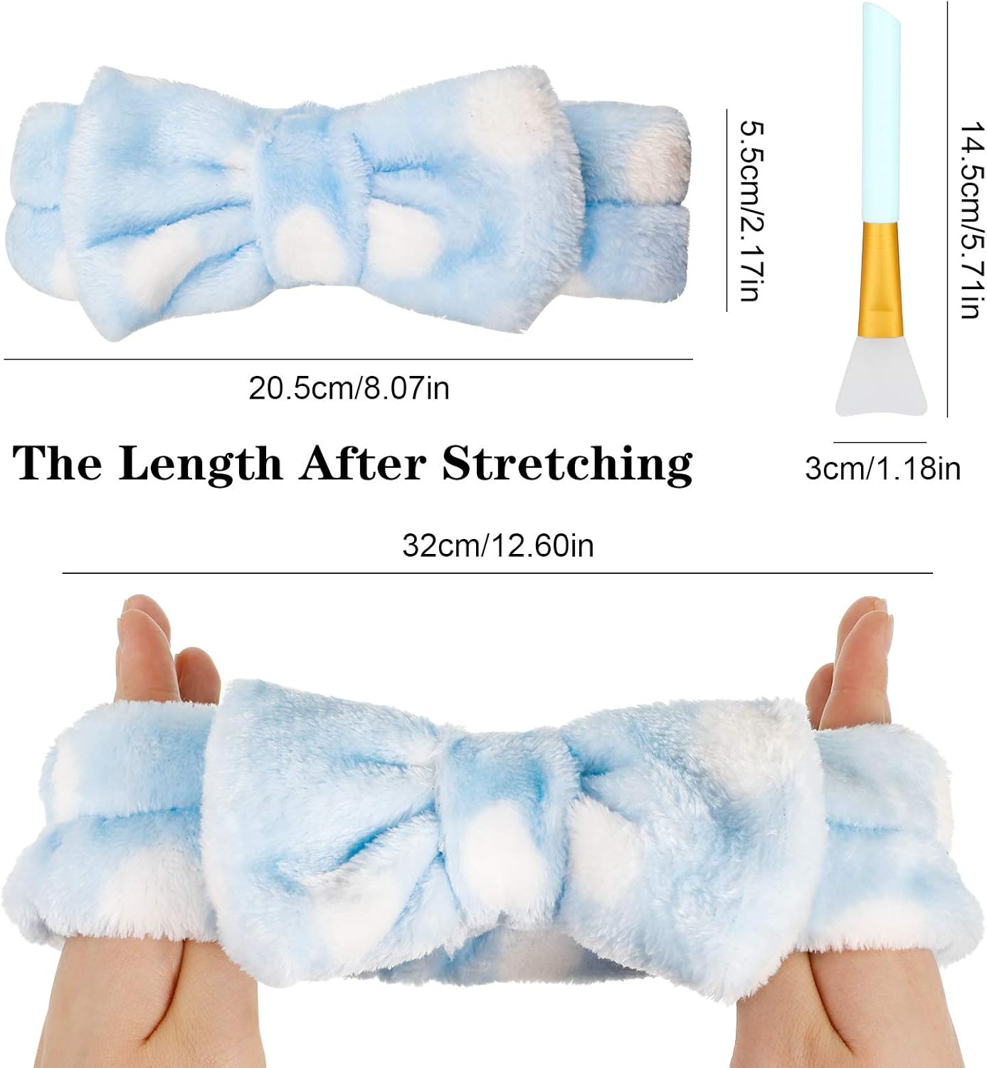 metagio 6 Pack Spa Makeup Headbands - Image 3