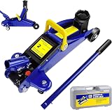 2 Tonne Low Profile Floor Jack Hydraulic Trolley Lift with Case 5.3-12.6in view 1