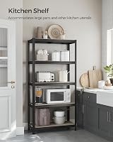 SONGMICS Set of 2 Shelving Units 40 x 90 x 180 cm 875 kg Load Greige/Black view 9