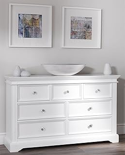 Gainsborough White Chest Of Drawers Large Very Sturdy 2 Over 3