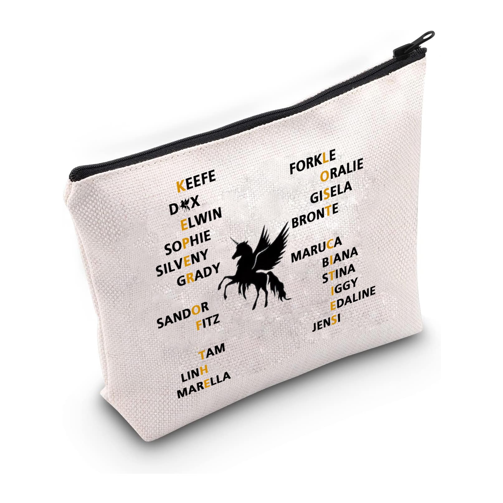 PXTIDY Team Foster Kee-fe Makeup Bag Keeper of The Lost Cities Characters Cosmetic Bag KOTLC Novel Inspired Bookish Gift