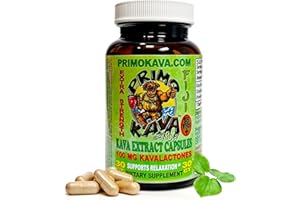 PRIMO KAVA Kava Capsules | Authentic Kava Kava from Fiji | Fast Acting Kava Extract | 100mg of Kavalactones | Adaptogenic Experience | 30 Count