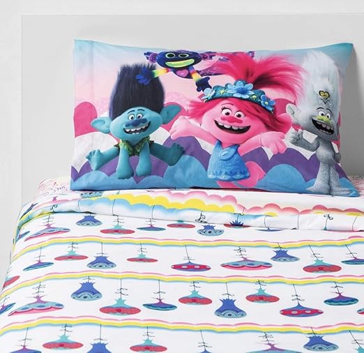 Franco Manufacturing Trolls World Tour 4 Piece Full Size Microfiber Sheet Set Bedding Linen Home Urbytus Com