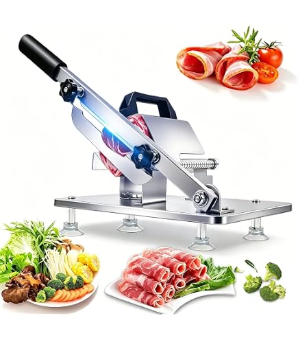 Amazon.com: Manual Meat Slicer Stainless Steel, Meat Cutter