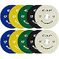 CAP Barbell 2-Inch Olympic Bumper Plate Weight Set | 100-370 lbs | Multiple Options