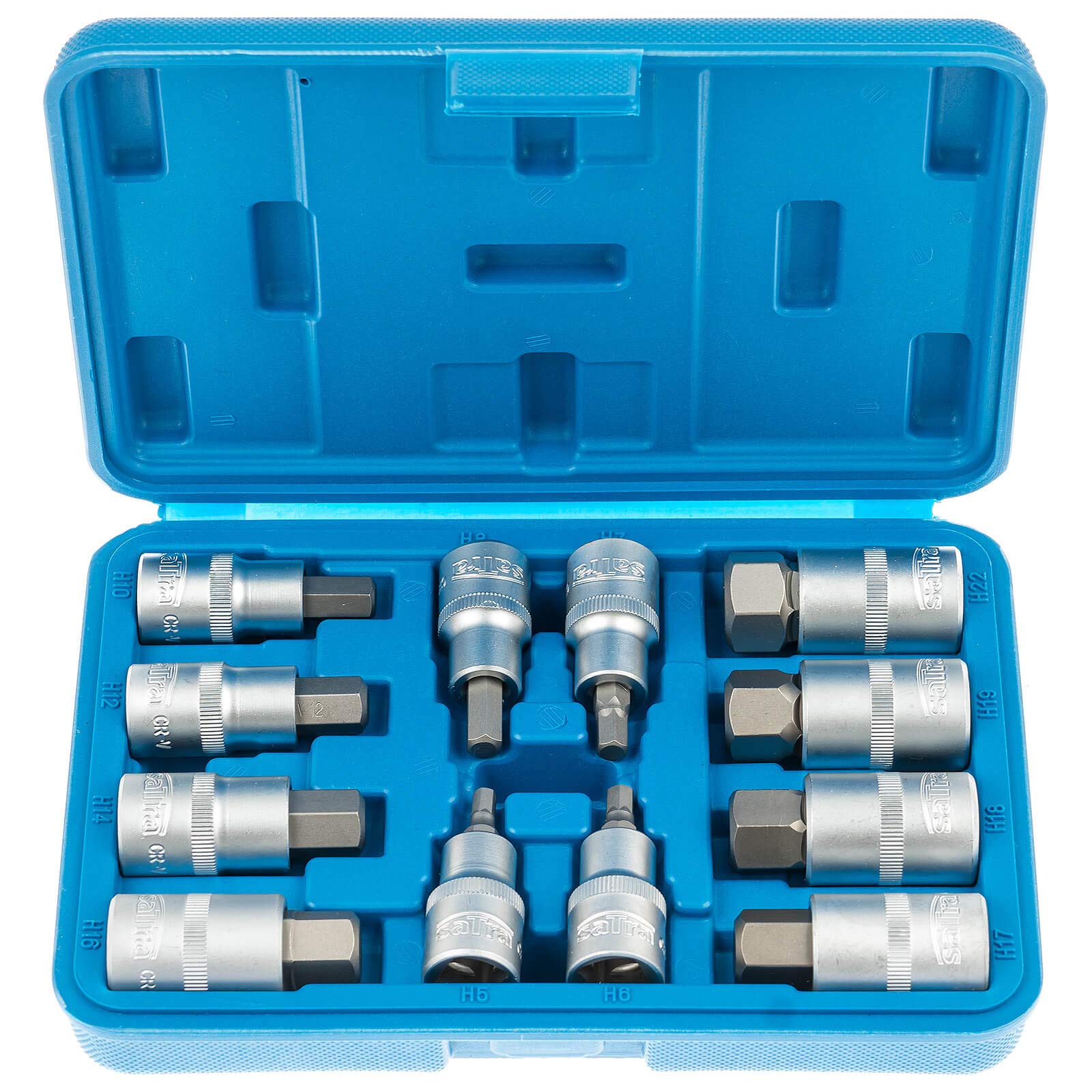 Satra S-SH1212 | Hex Socket 5-22 mm Socket Spanner Set 1/2 for Allen Key