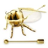Decorative Bee-Shaped Honey Jar - Aesthetic