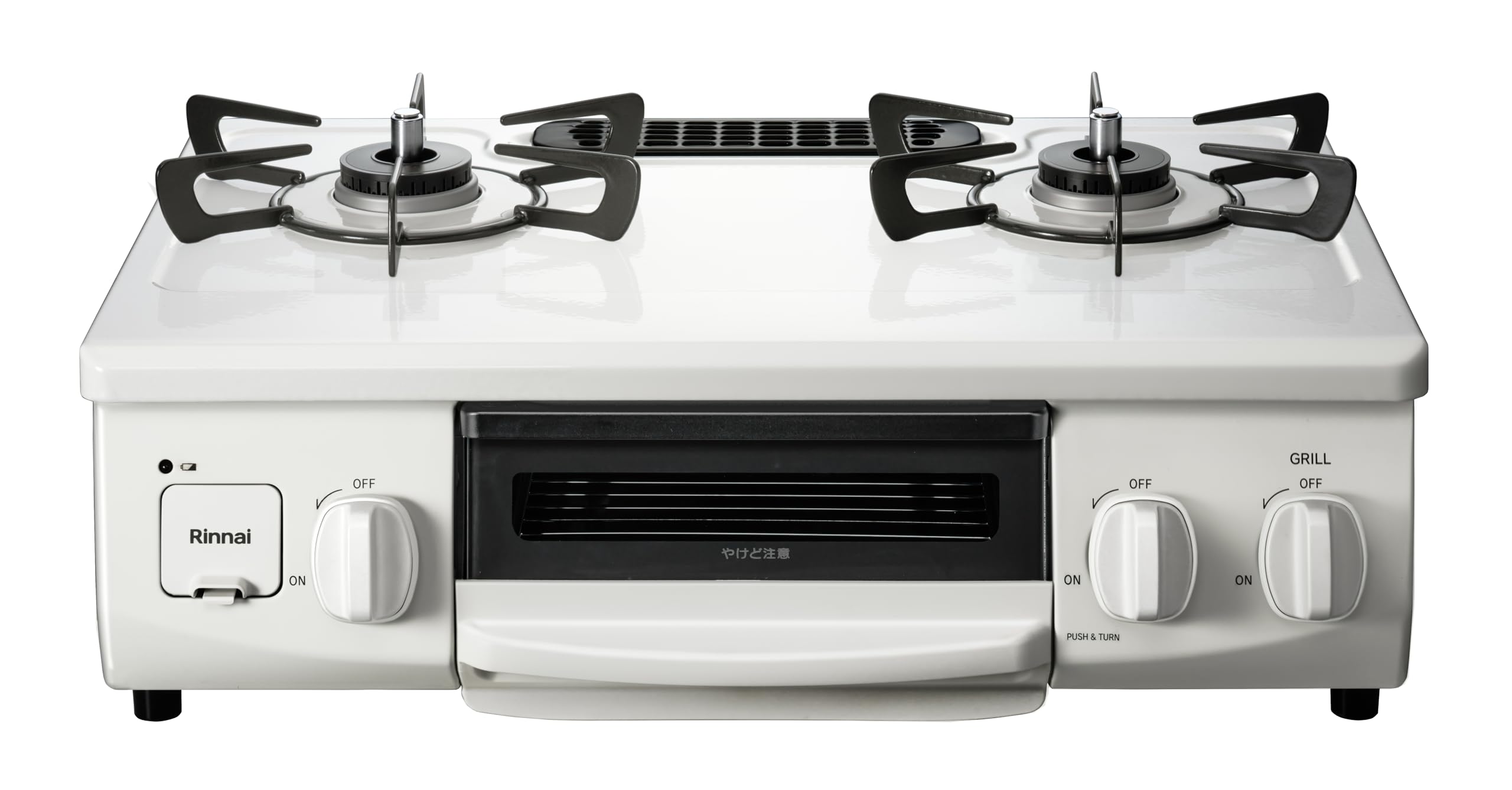 リンナイ ET34NJH4-W1 グリル付ガステーブル HOWARO ホワイト×ホワイト 都市ガス用の商品画像