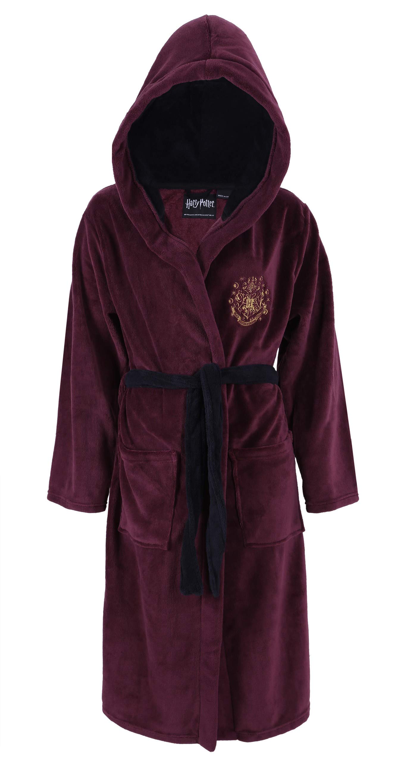 Soft & Fluffy, Burgundy Dressing Gown, Robe for Men Hogwarts Harry Potter Large/X-Large