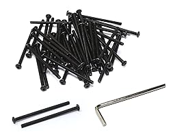 iexcell 50 Pcs M3 x 50 Thread Pitch 0.5 mm Alloy
