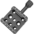 YUEOCT Telescope Dovetail Saddle Clamp Tripod Adapter Mount for Vixen Style Dovetail Plate, Support Drop-in Mounting, with M6 M8 Countersunk Bores for OTA Equatorial Head
