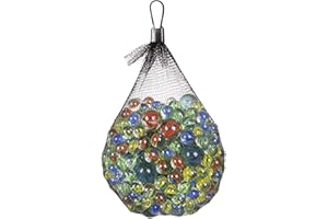 OIG BRANDS 50 Pack Assorted Retro Marbles Fun Toys - Classical Glass Marbles for Kids Games, Party Favors & Fish Tank Filler