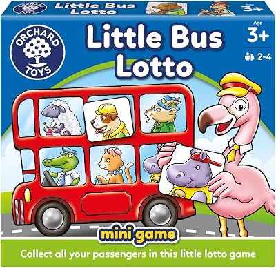 Orchard Toys Little Bus Lotto Mini Game Travel Educational Memory