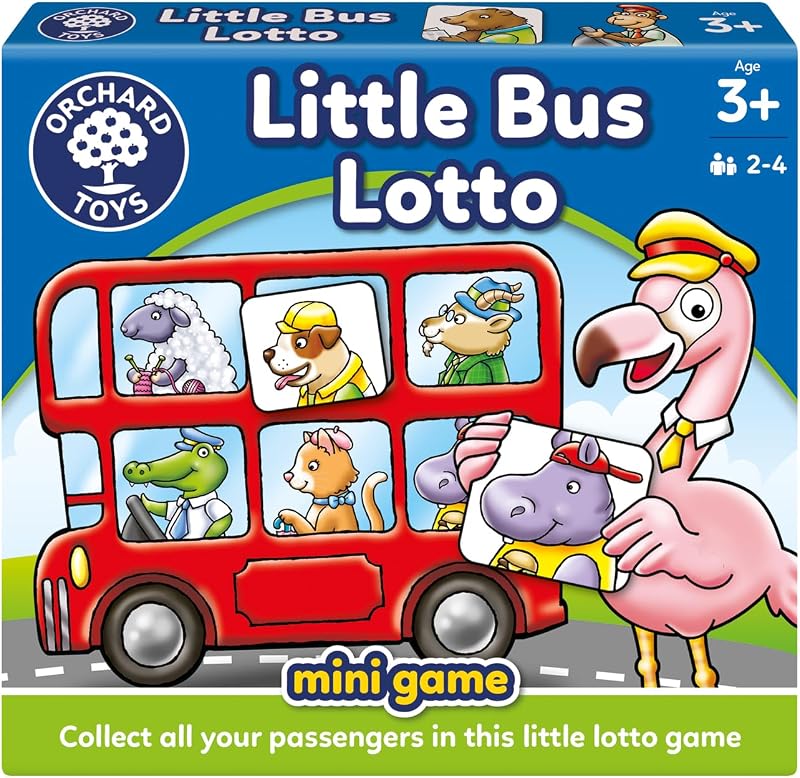 Orchard Toys Little Bus Lotto Mini Game Travel Educational Memory