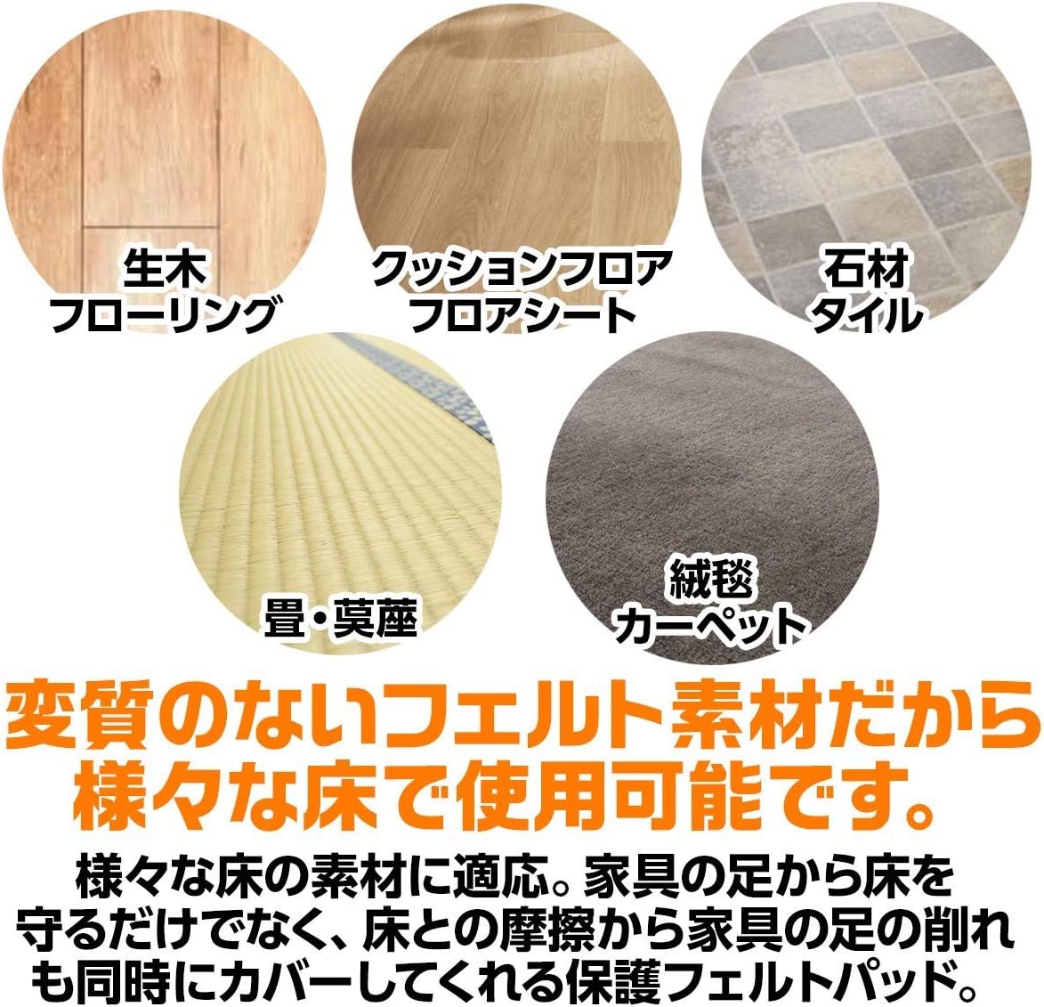 Amazon Excite Home クッションフェルトシート ブラック2枚セット 家具 椅子 テーブル ソファー 脚 保護 フローリング 傷防止 騒音防止 フリーカット 大判フェルト サイズ 30 21cm 厚み 3mm グレー 床保護マット チェアマット オンライン通販